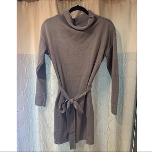Naked Wardrobe Gray Sweater Dress